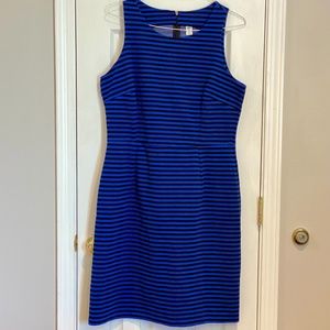 NWOT  Black & Blue striped Old Navy Sheath Dress